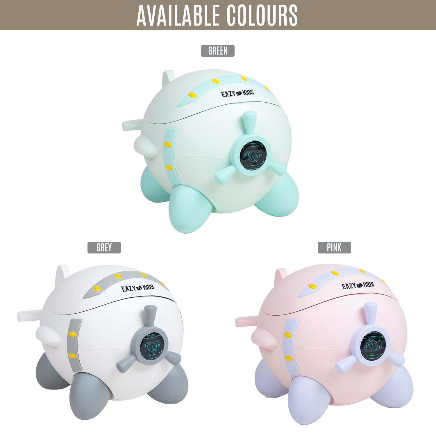 Eazy Kids Airplane Kids Potty Training Toilet Seat - Green