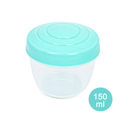 EAZY KIDS 3/4/5 Compartment Convertible 1650ml Bento Lunch Box with 150ml Gravy Bowl - Green