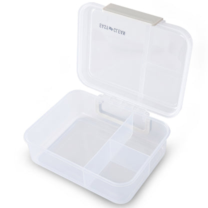 Eazy Kids 3/4/5 Compartment Convertible 1650ml Bento Lunch Box with 150ml Gravy Bowl - Grey
