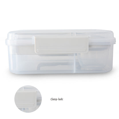 Eazy Kids 3/4/5 Compartment Convertible 1650ml Bento Lunch Box with 150ml Gravy Bowl - Grey
