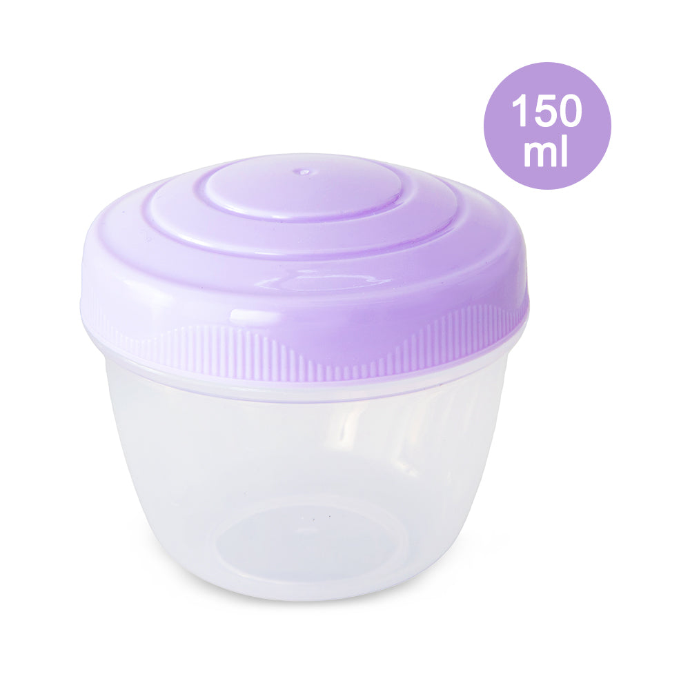 Eazy Kids Personalized 3/4/5 Compartment Convertible 1650ml Bento Lunch Box with 150ml Gravy Bowl - Purple