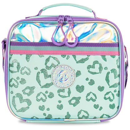 مجموعة حقائب مدرسية من إيزي كيدز، مقاس 17 بوصة، مكونة من 3 قطع، مع حقيبة غداء وحقيبة أقلام - لون أخضر لاف