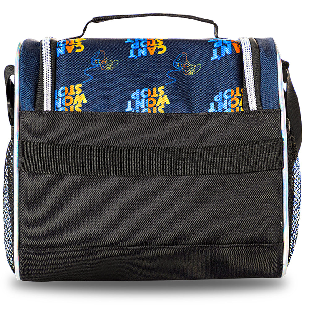 EAZY KIDS 18 inch 4-Wheel Trolley School Set w/Lunch Bag and Pencil case – Gamer Edition