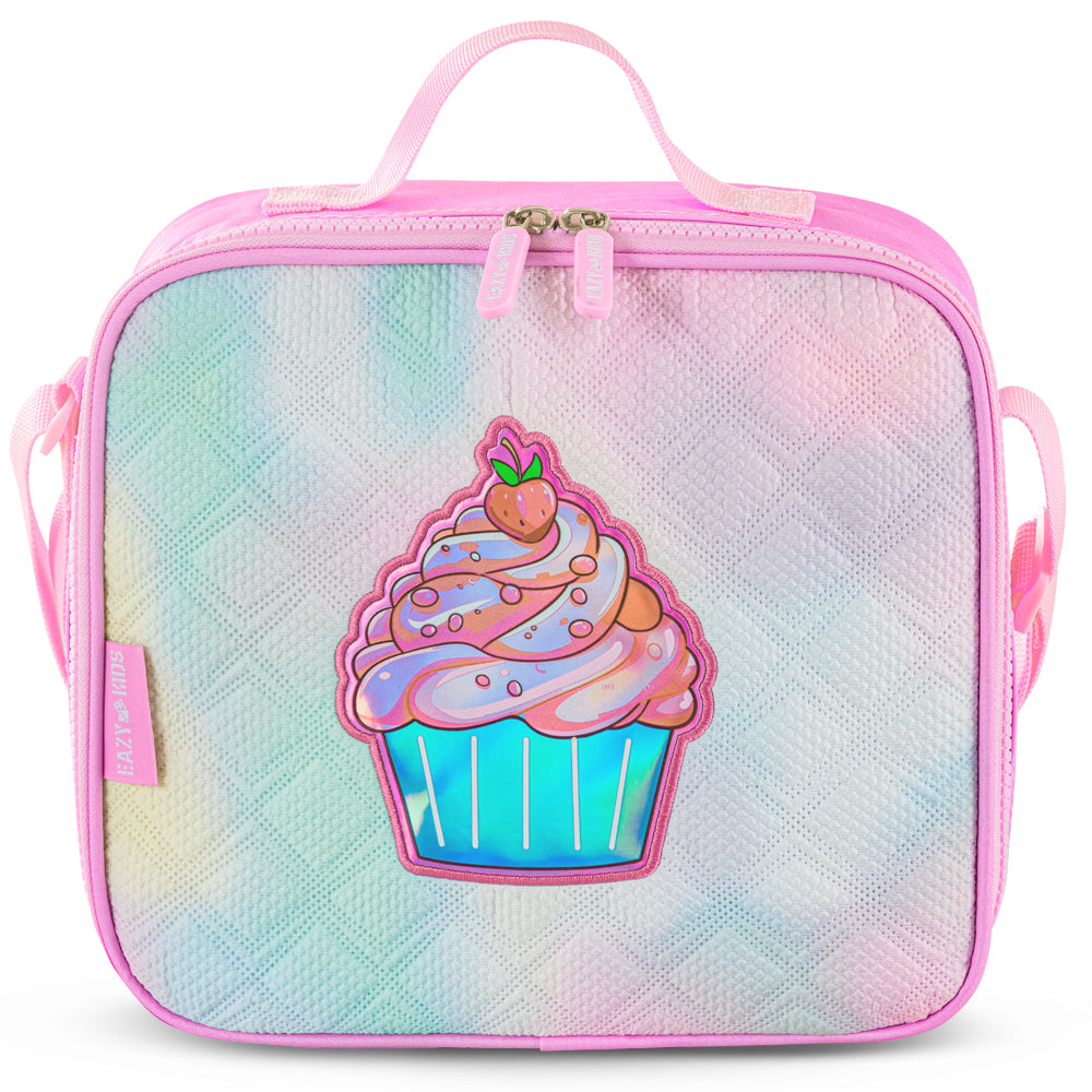 EAZY KIDS 17 inch Set of 3 Backpack w/Lunch Bag and Pencil Case - Sugar Pop Pink