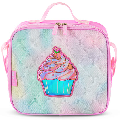 EAZY KIDS 17 inch Set of 3 Backpack w/Lunch Bag and Pencil Case - Sugar Pop Pink