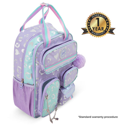 Eazy Kids 17” 3-Piece School Backpack Set for Kids – Backpack with Lunch Bag & Pencil Case, Purple
