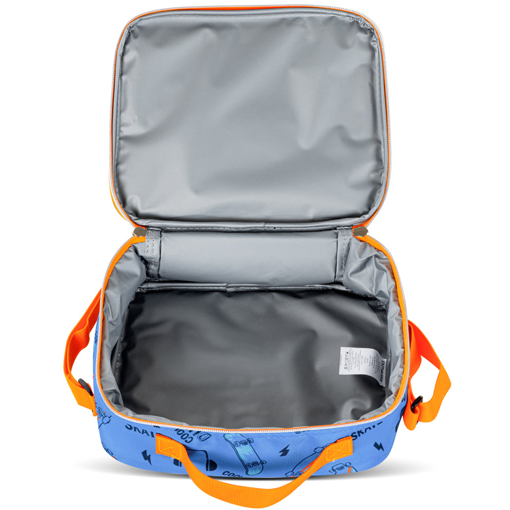 EAZY KIDS 17 inch Set of 3 Backpack w/Lunch Bag and Pencil Case - Skate Board
