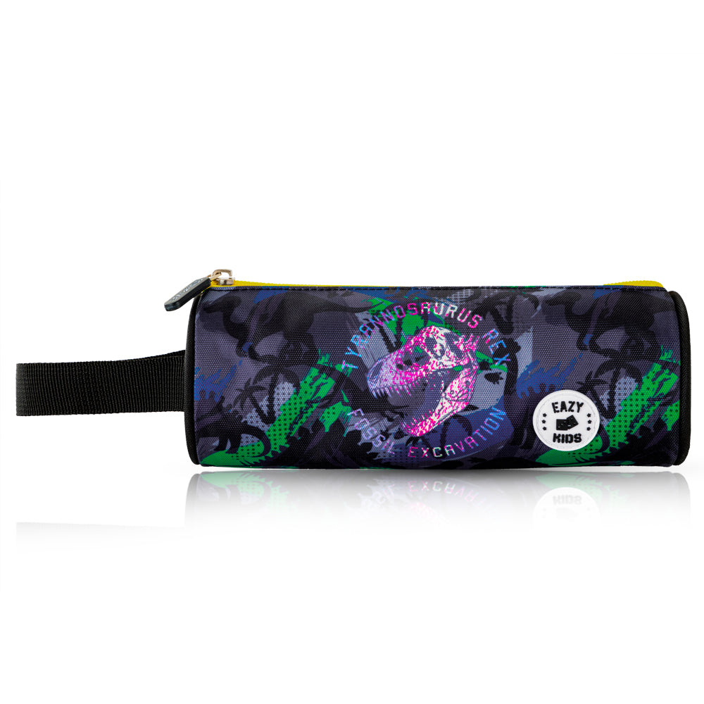 EAZY KIDS 17 inch Set of 3 Backpack w/Lunch Bag and Pencil Case - T-Rex