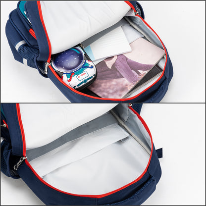 EAZY KIDS - Back to School - 16 inch Ergonomic School Bag - Blue