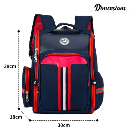EAZY KIDS - Back to School - 16 inch Ergonomic School Backpack - Blue