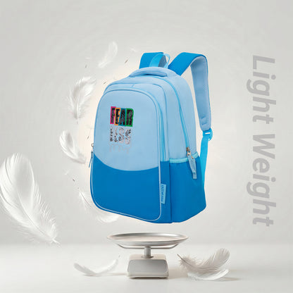 Eazy Kids 15.3” Lightweight School Backpack for Kids – Fearless Design, Blue