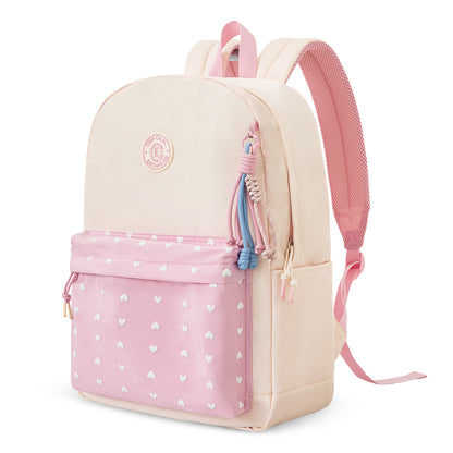 Eazy Kids 16.5” School Backpack with Laptop Compartment – Lightweight Design, Blush Rush