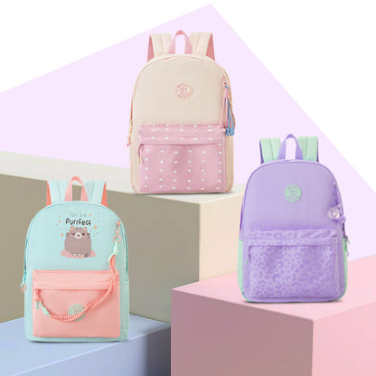 Eazy Kids Personalized 16.5” School Backpack with Laptop Compartment – Lightweight Design, Blush Rush