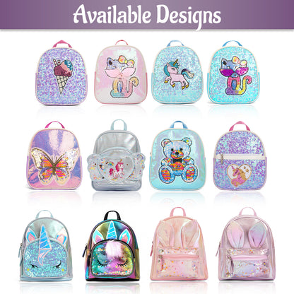 EAZY KIDS - Sequin School Backpack - Softy Purple
