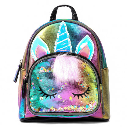EAZY KIDS - Sequin School Backpack - Unicorn Multicolor