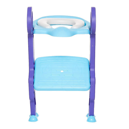 Eazy Kids Step Stool Foldable Potty Trainer Seat - Blue