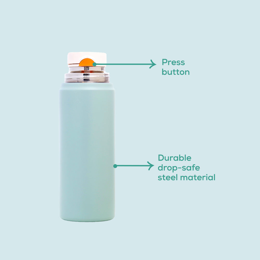 EAZY KIDS Insulated Sports Water Bottle - Green, 450ml