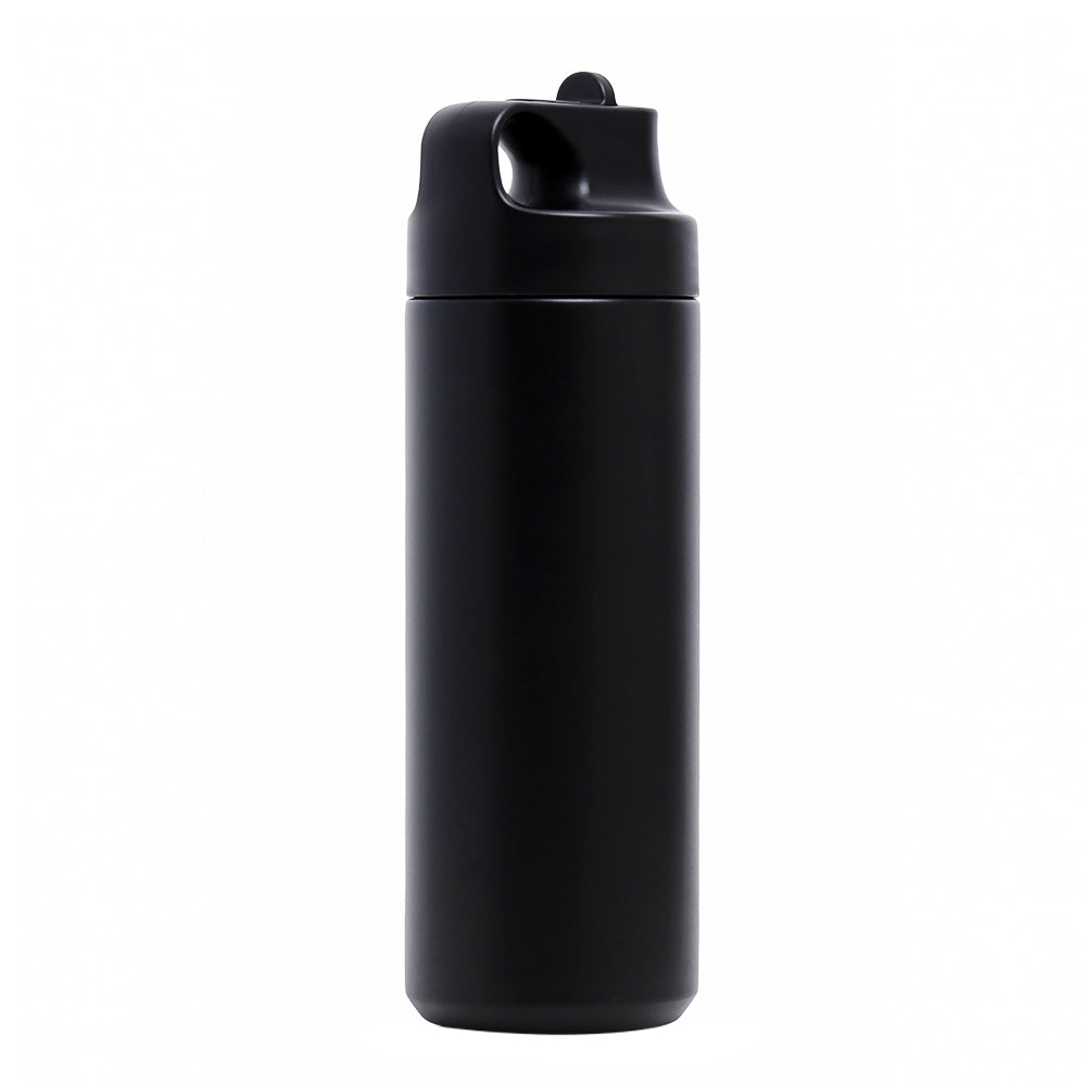 EAZY KIDS Insulated Sports Water Bottle - Black, 550ml