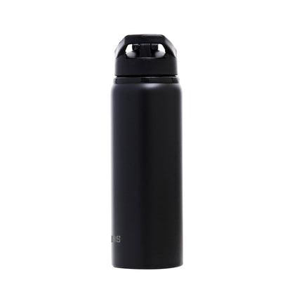 EAZY KIDS Stainless Steel Sports Water Bottle - Black, 700ml