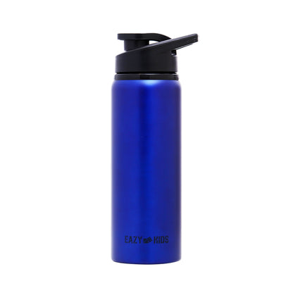 EAZY KIDS Stainless Steel Sports Water Bottle - Blue, 700ml