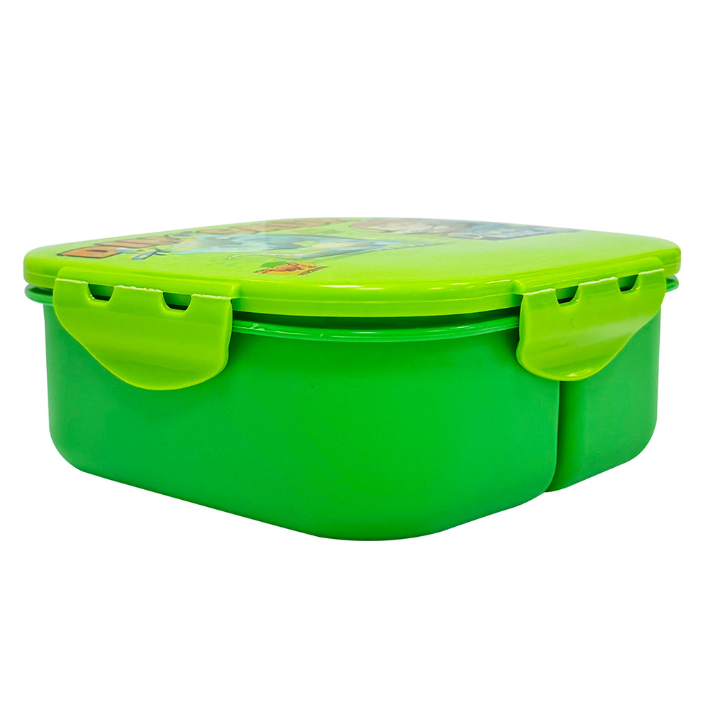 EAZY KIDS Square 1000ml Bento Lunch Box Dino - Green