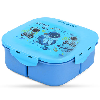 EAZY KIDS Square 1000ml Bento Lunch Box - Galaxy Blue
