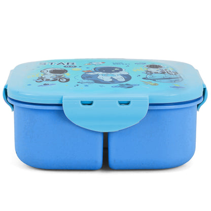 EAZY KIDS Square 1000ml Bento Lunch Box - Galaxy Blue