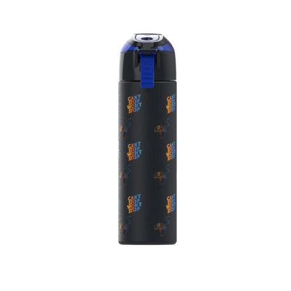 Eazy Kids - Insulated Stainless Steel Water Bottle w/Spray , Gamer 640ml Black