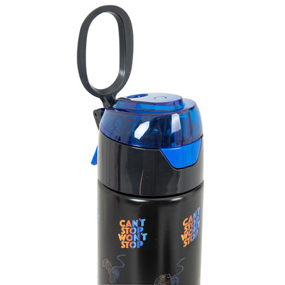 Eazy Kids - Insulated Stainless Steel Water Bottle w/Spray , Gamer 640ml Black