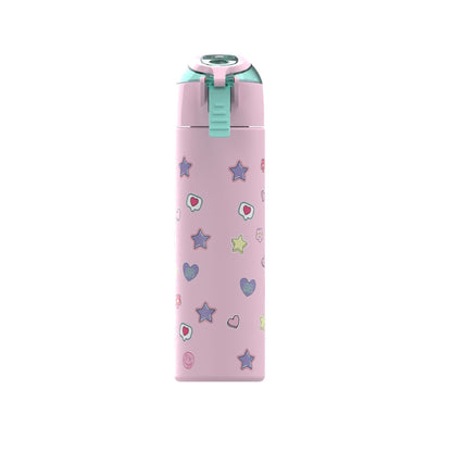 Eazy Kids - Insulated Stainless Steel Water Bottle w/Spray, Always Believe 640ml - Pink