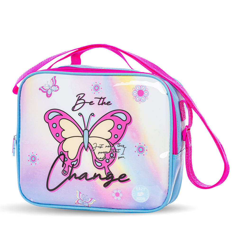 EAZY KIDS Set of 5 Trolley 16 inch School Bag Combo - Butterfly