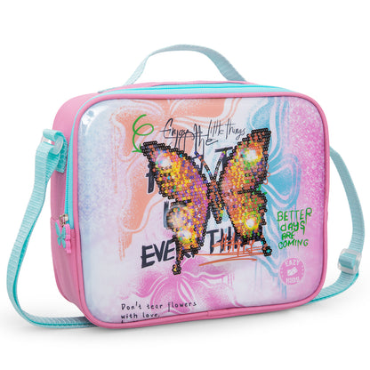Eazy Kids Set of 5 Trolley 16" School Bag Combo - Butterfly Mint