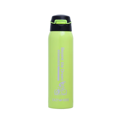 EAZY KIDS Insulated School Water Bottle - Green, 500ml