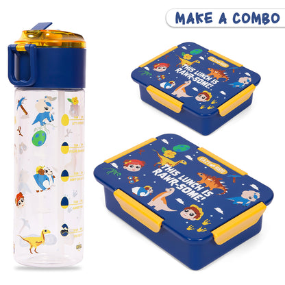 EAZY KIDS Lunch Box, T - Rex - Blue, 650ml