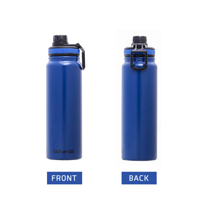 EAZY KIDS Insulated Tracking Water Bottle - Blue, 800ml