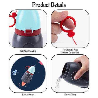 Eazy Kids Toddler On the Go Travel Rocket Urinal w/Portable String, 370ml