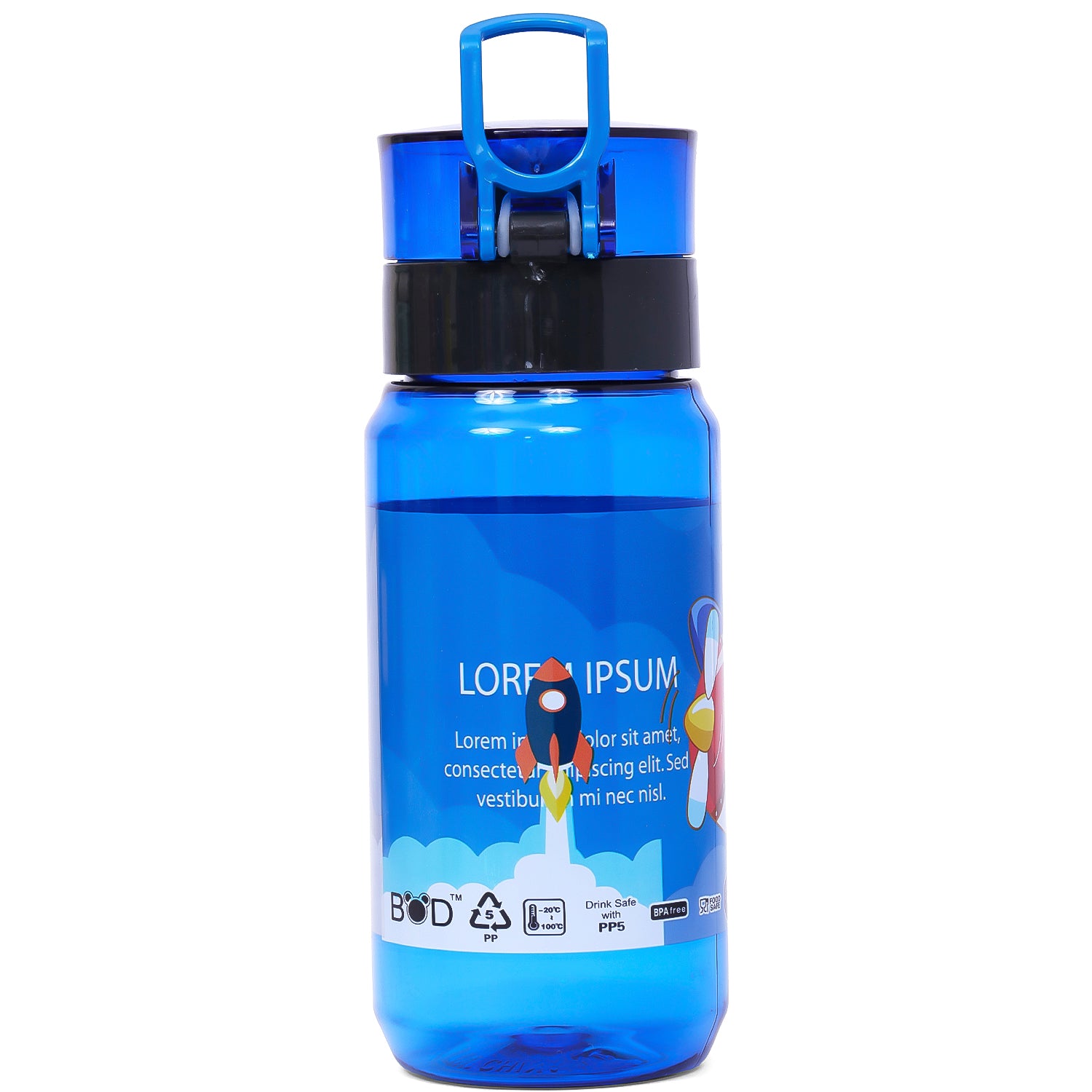 EAZY KIDS Water Bottle 500ml - Blue