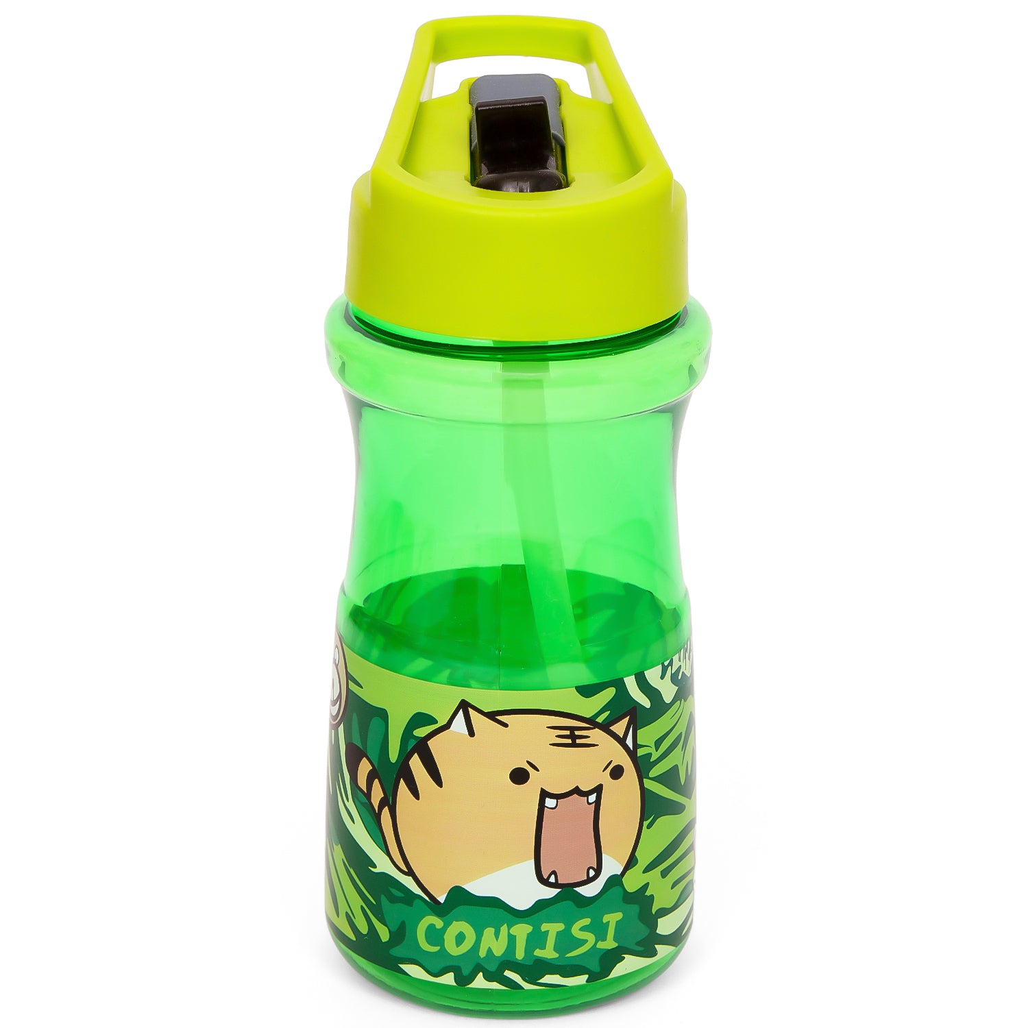 EAZY KIDS Water Bottle 500ml wt Straw - Green