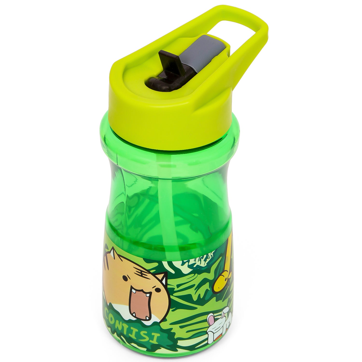 EAZY KIDS Water Bottle 500ml wt Straw - Green