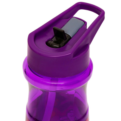 EAZY KIDS Water Bottle 500ml wt Straw - Purple