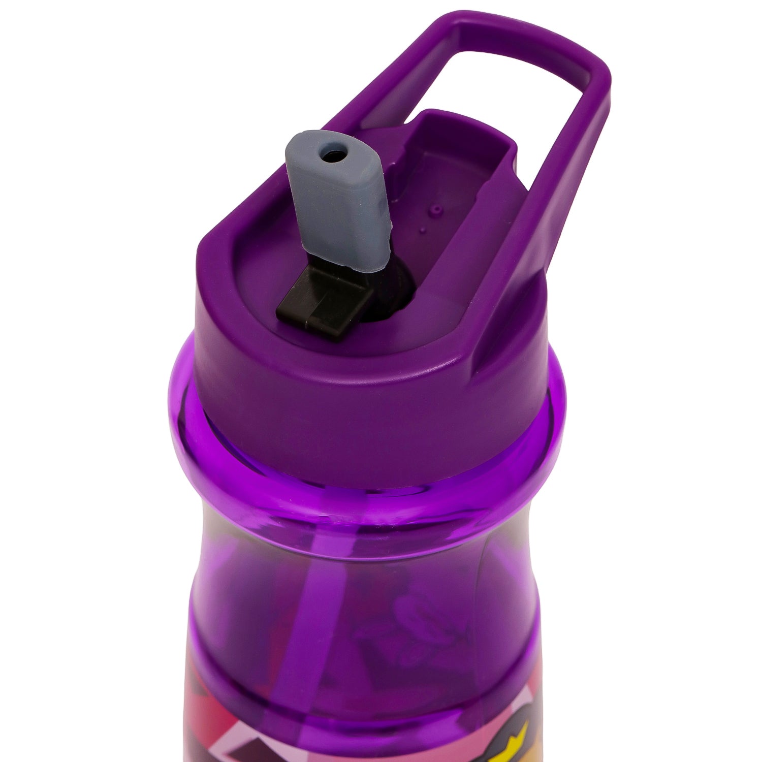 EAZY KIDS Water Bottle 500ml wt Straw - Purple