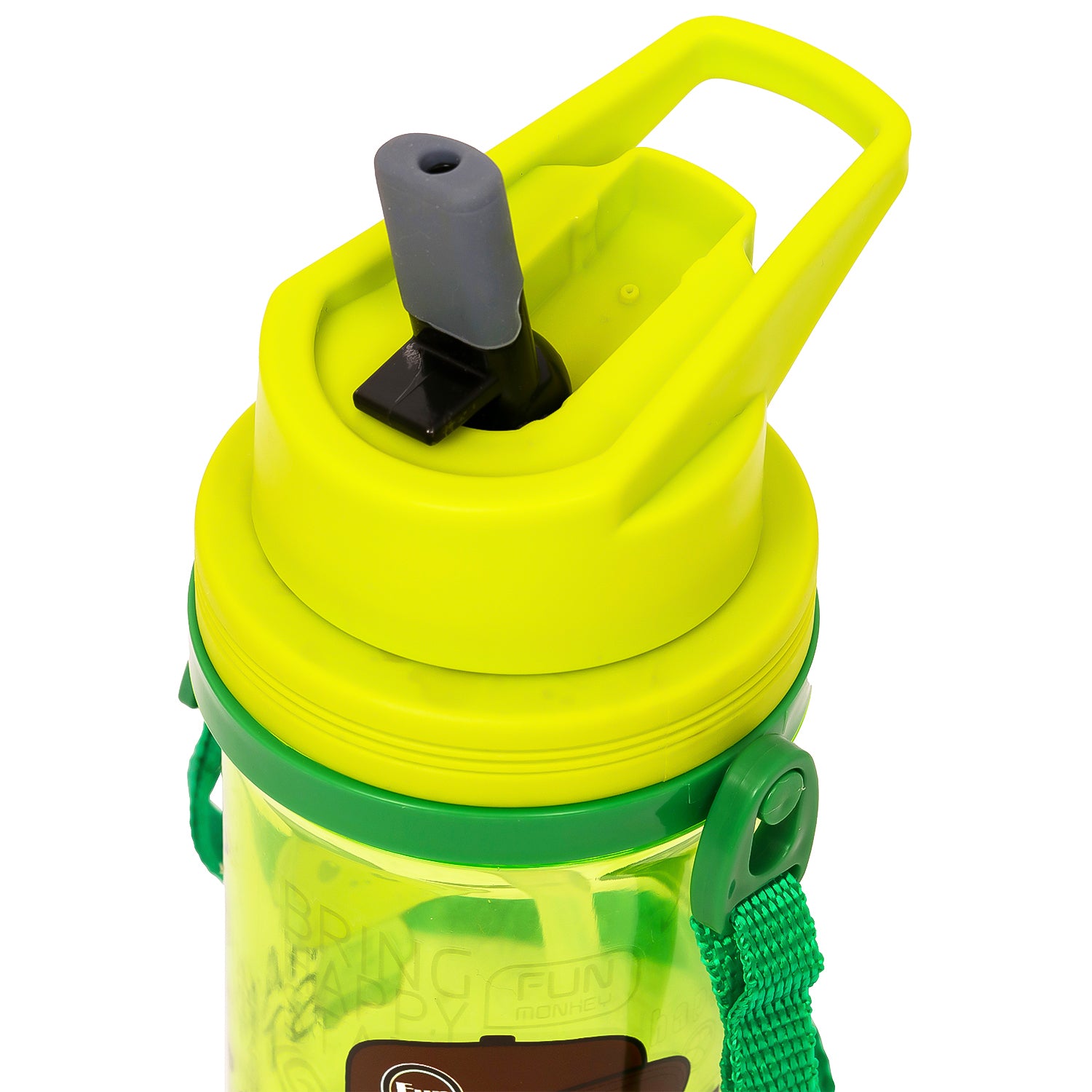 EAZY KIDS Water Bottle 500ml wt Straw - Green