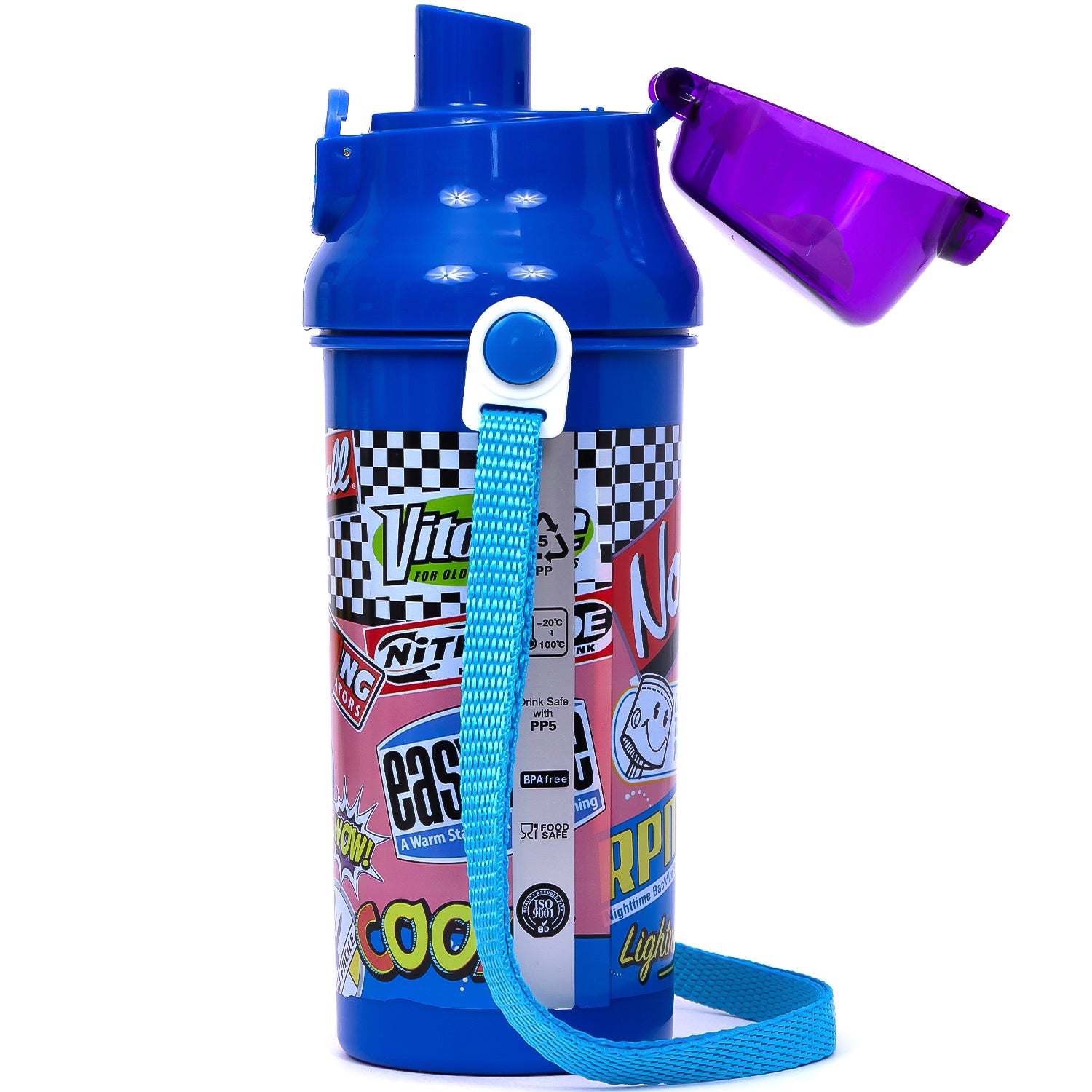 EAZY KIDS Water Bottle 600ml - Blue