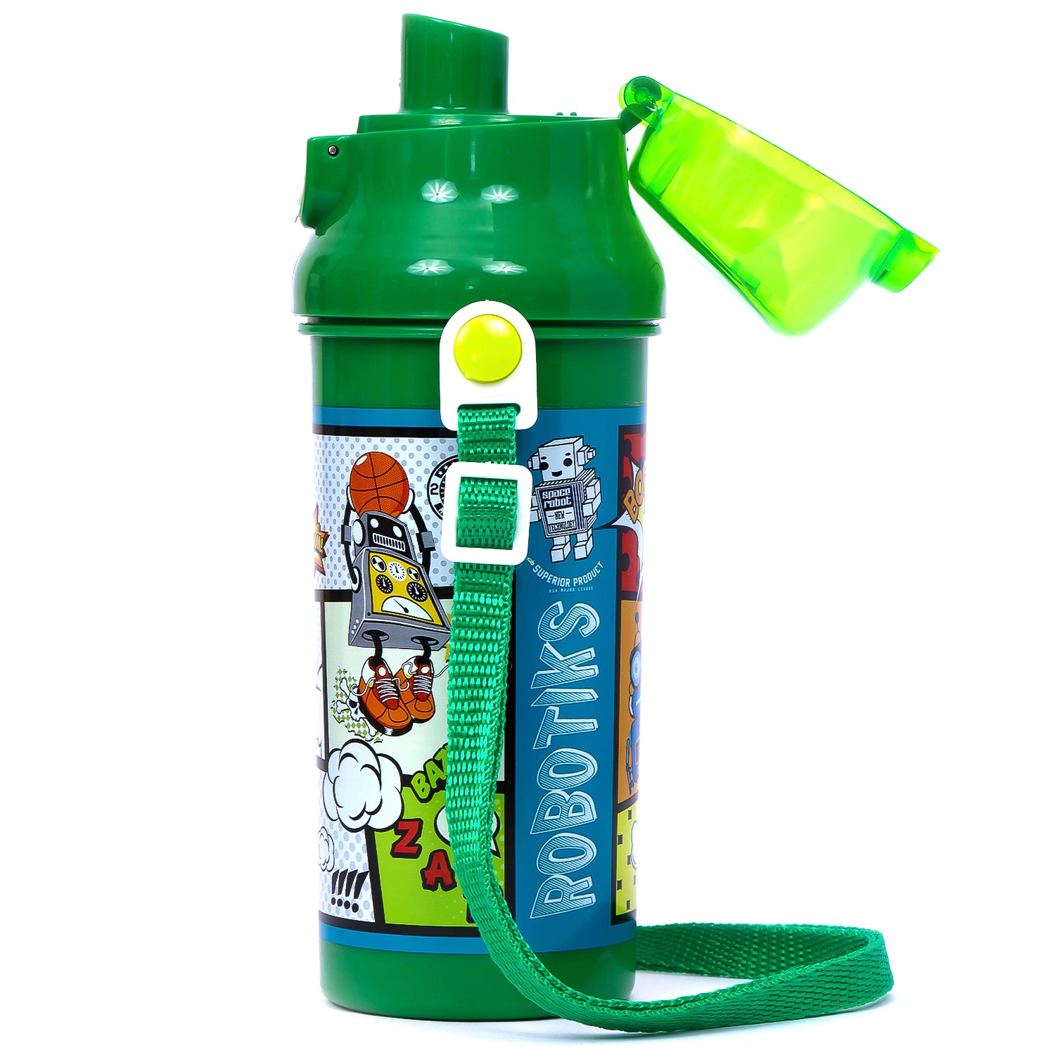 EAZY KIDS Water Bottle 600ml - Green