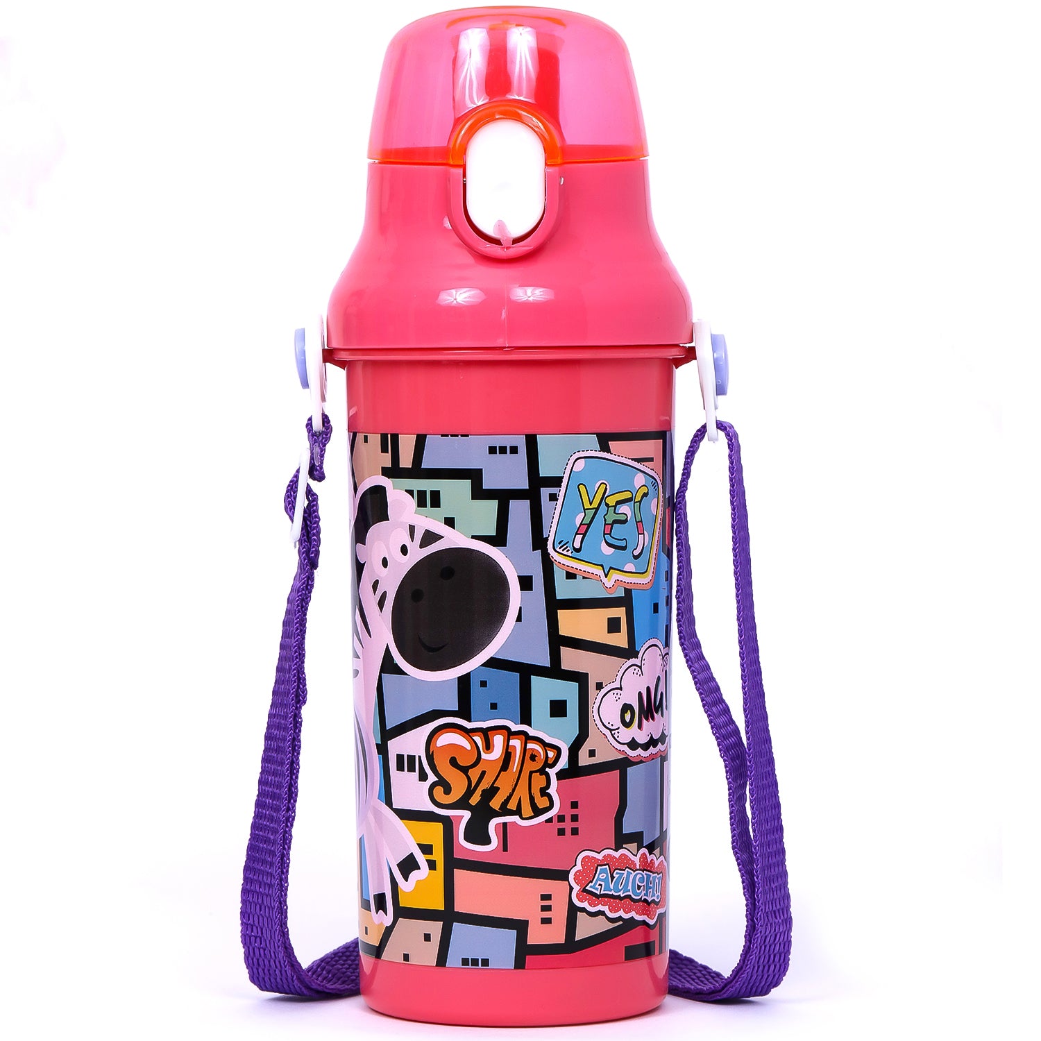 EAZY KIDS Water Bottle 600ml - Pink