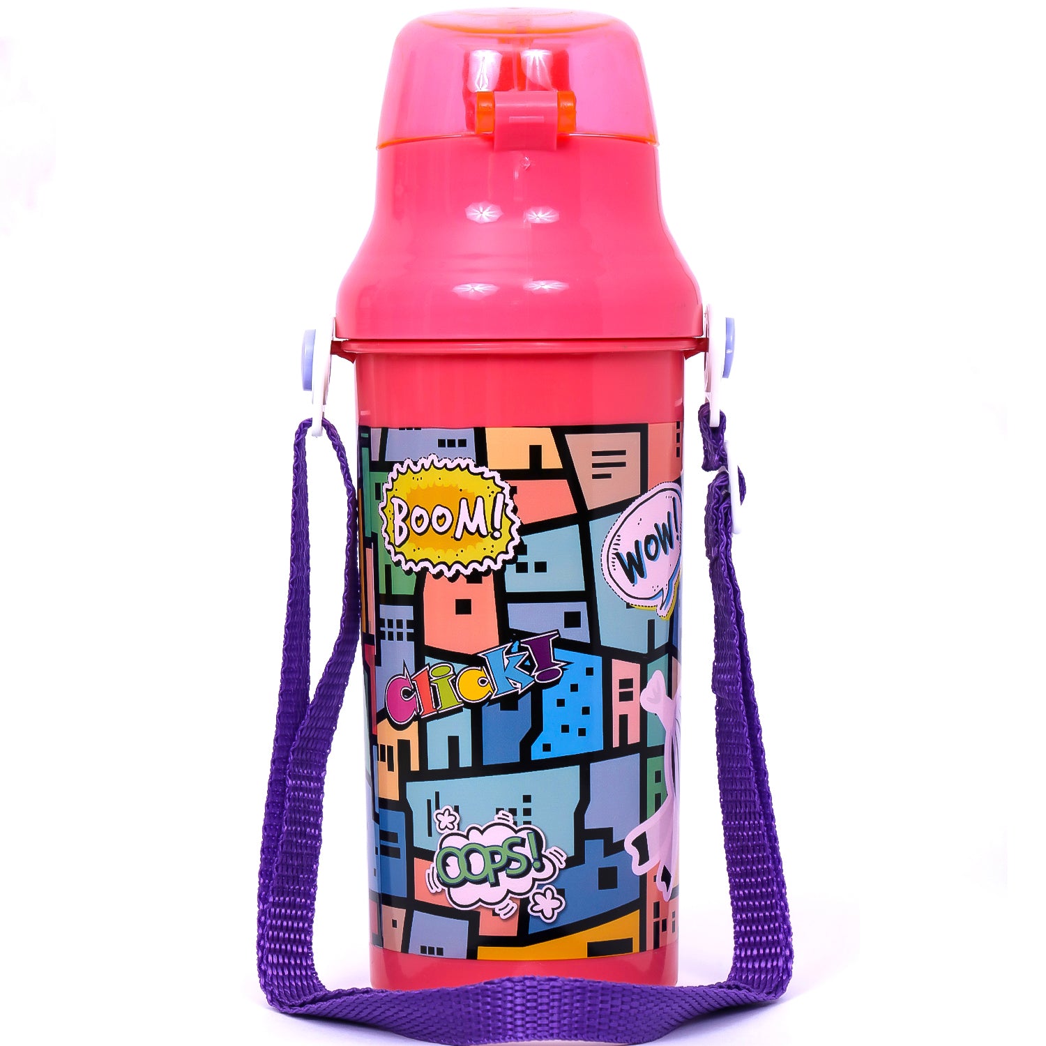 EAZY KIDS Water Bottle 600ml - Pink