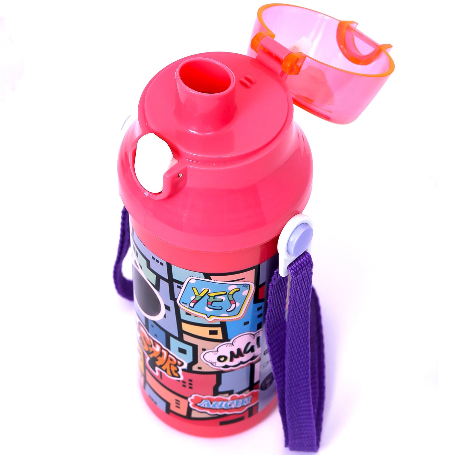 EAZY KIDS Water Bottle 600ml - Pink