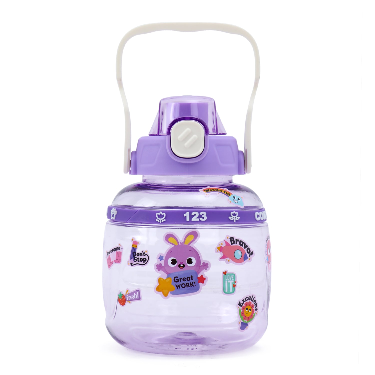 EAZY KIDS Water Bottle 800ml - Purple