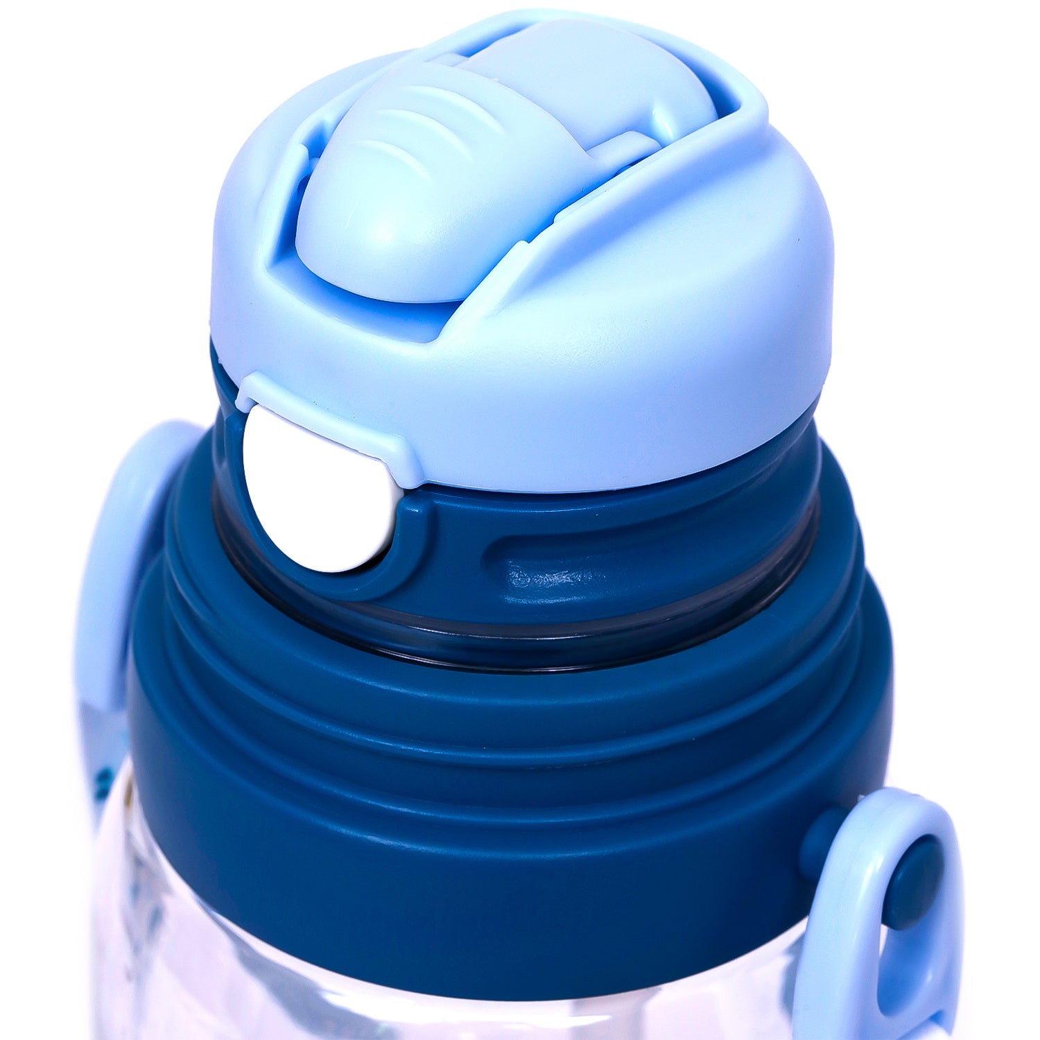 EAZY KIDS Water Bottle 600ml wt straw - Blue