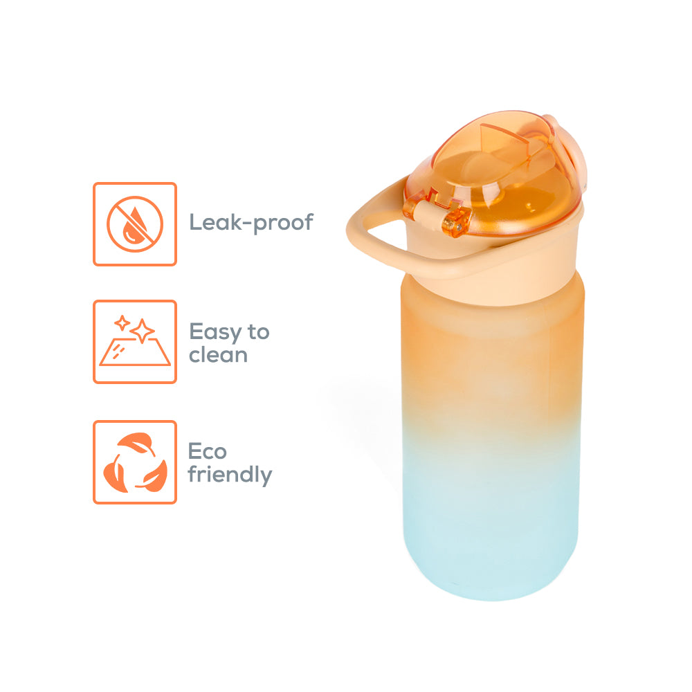 EAZY KIDS Water Bottle 500ml wt Handle - Orange